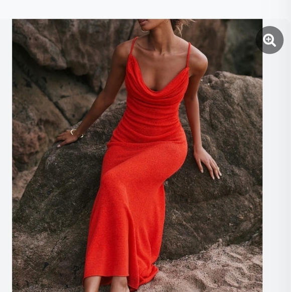 Anthropologie Sunday in Brooklyn Red Knit Dress -XS - Picture 2 of 6